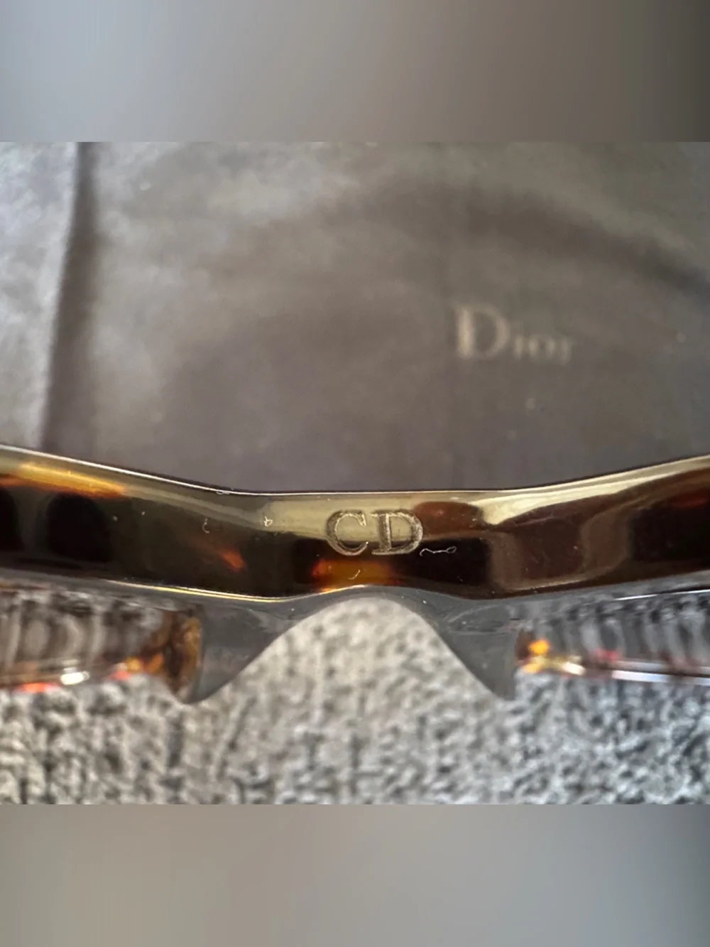 Christian Dior Women's Diorama 3/S TGY/HA Havana/Silver/Gold Sunglasses 56mm